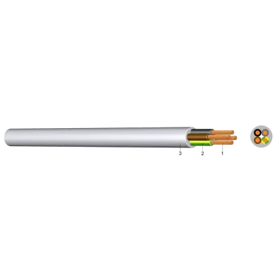 H03VV-F 2 X 0,75 ALB (WS) - Cablu pentru instalatii electrice (300/500v)