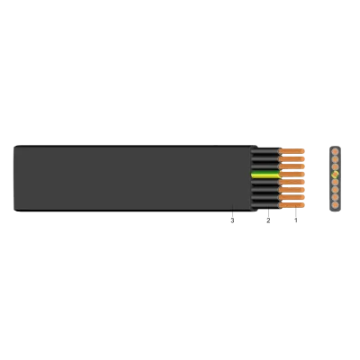 H07VVH6-F 12G1,5  - Cablu pentru instalatii electrice (300/500v)