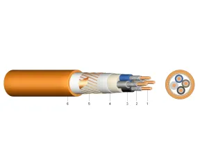 (N)HXCH E90/FE180 3X2,5/2,5 - Cablu cupru cu rezistenta la foc E30-E90 0.6/1KV