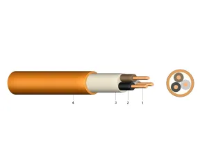 (N)HXH-JE30/FE180 3X2,5RE - Cablu cupru cu rezistenta la foc E30-E90 0.6/1KV
