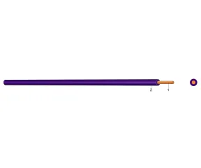 H05Z-K 1 ALBASTRU RAL 5010  - Conductor cu izolatie Halogen Free