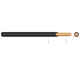 H07V-U 1,5 ALBASTRU (BL) - Conductor cupru rigid