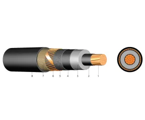 N2XS(F)2Y 1X300RM/25(12/20KV) - Cablu medie tensiune aluminiu
