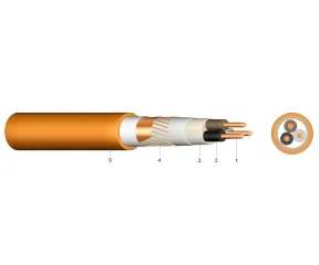NHXH-JE30/FE180 3X6 - Cablu cupru cu rezistenta la foc E30-E90 0.6/1KV